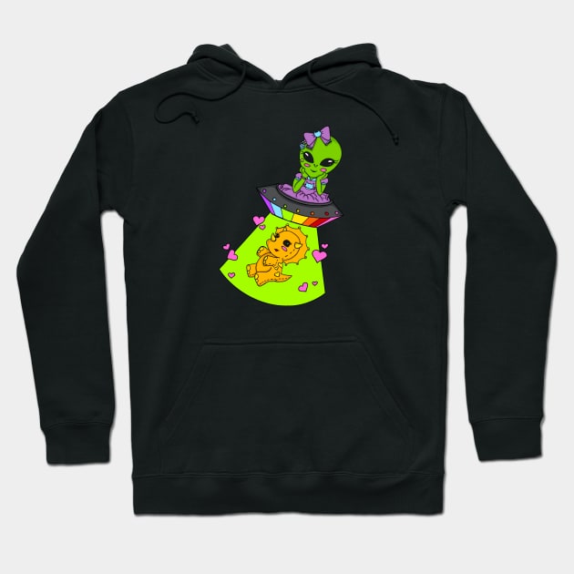 Stuffie Abduction Hoodie by Spacey Sketches